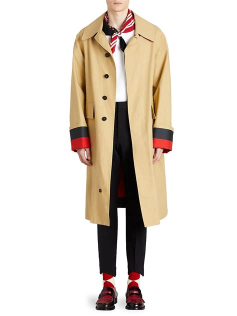 Shop Burberry Bonded Poplin Car Coat 